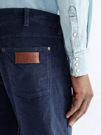 Wrangler Greensboro Regular Straight Corduroy Jeans - Mood Indigo