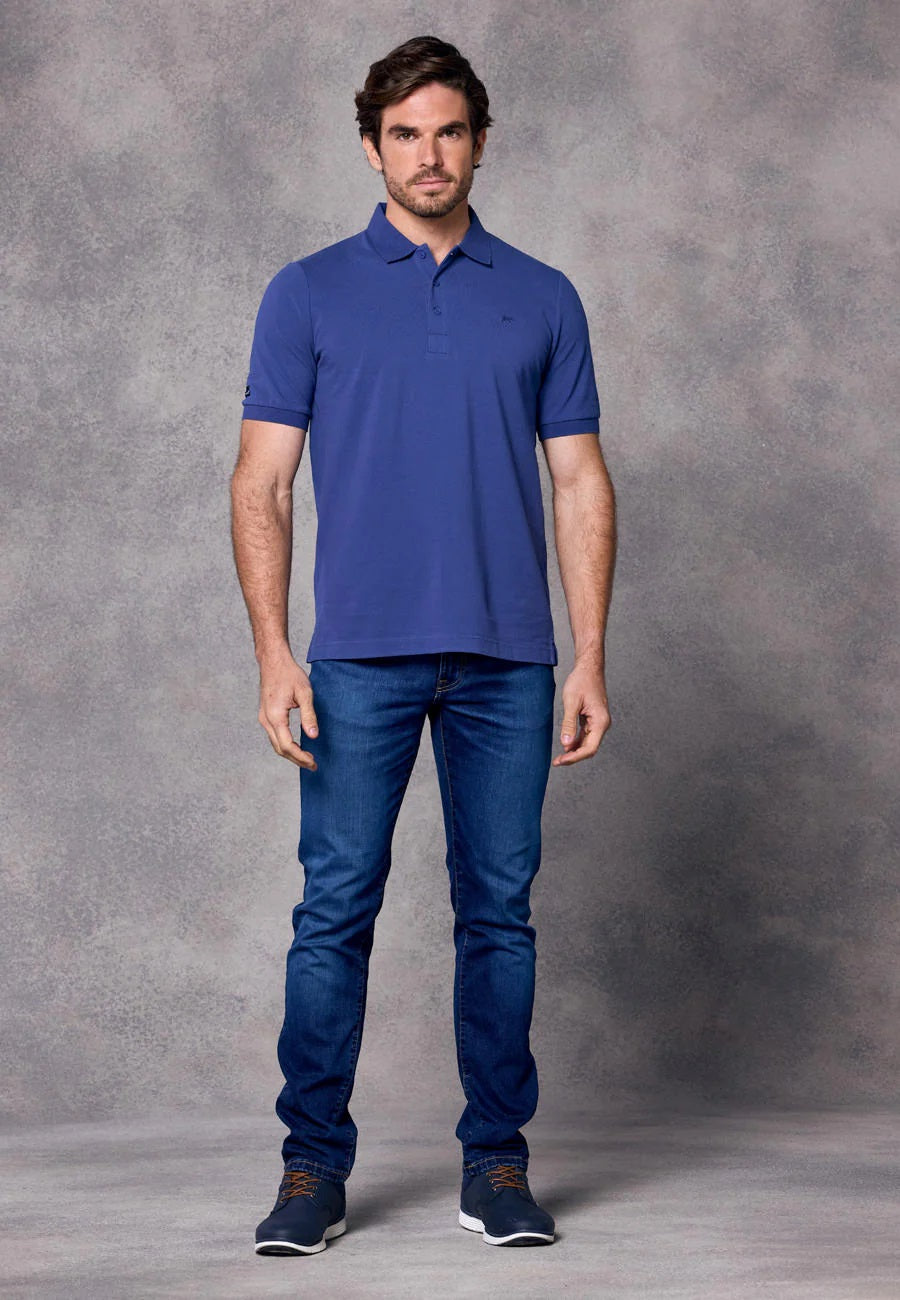 Rivet & Denim Mountain Polo Shirt - Steel