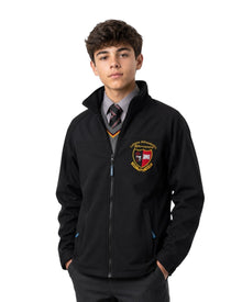 St. Eunan's College Soft Shell Jacket With Concealed Hood -Black