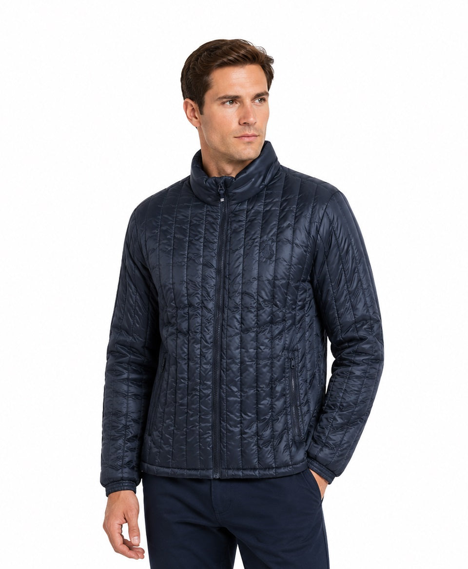 Original Penguin Recycled Polyester Quilted Jacket - Dark Sapphire