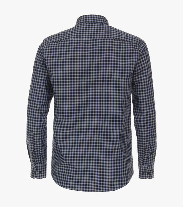 Casa Moda Long Sleeve Casual Checked Shirt 100 - Dark blue