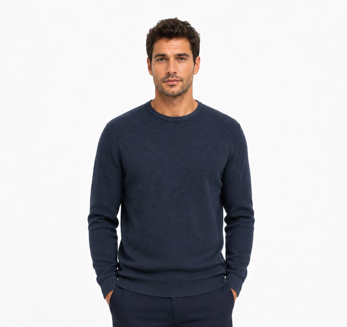 Casa Moda Crew Neck Jumper 108 - Dark Navy
