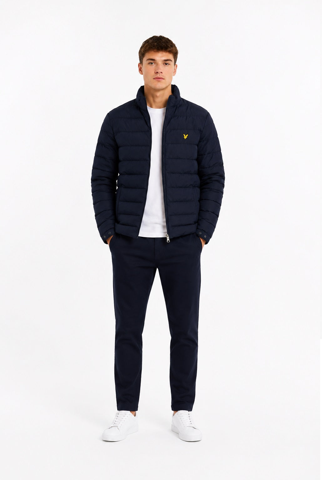 Lyle & Scott Puffer Quilted Jacket - Dark Navy