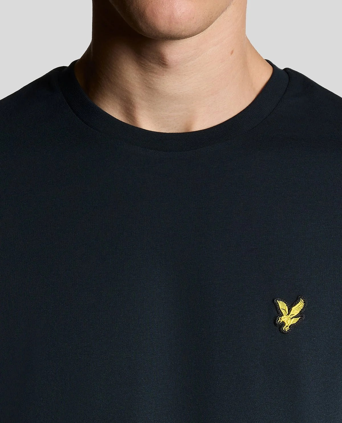 Lyle & Scott Cotton Crew Neck Plain T-Shirt - Dark Navy