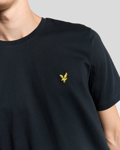 Lyle & Scott Cotton Crew Neck Plain T-Shirt - Dark Navy