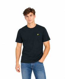 Lyle & Scott Cotton Crew Neck Plain T-Shirt - Dark Navy