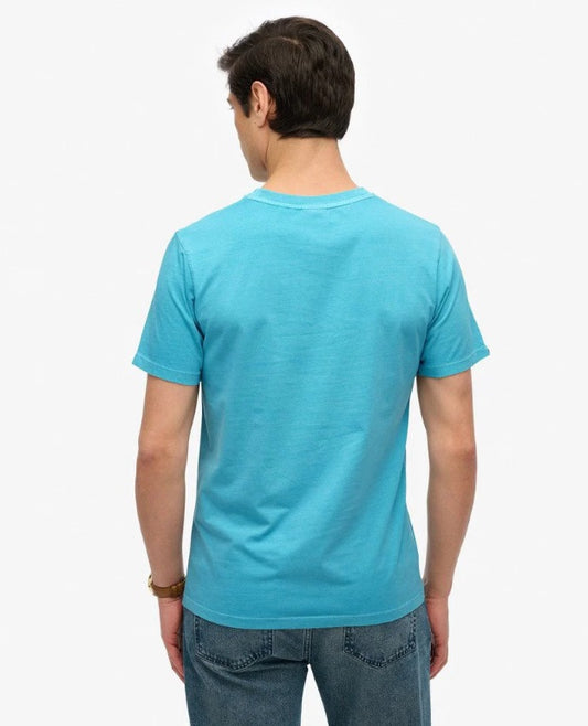 Superdry Vintage Logo Neon Relaxed T-Shirt - Neon Sky Blue