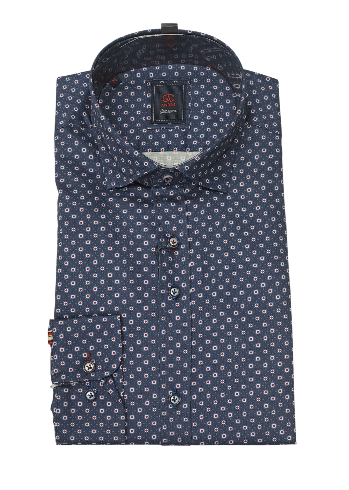 Andre Nevada Long Sleeve Casual Shirt - Burgundy