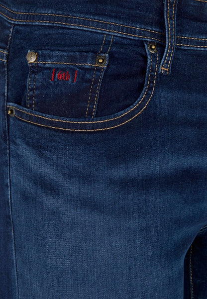 6th Sense Nevada Stretch Straight Cut Jeans - French Navy