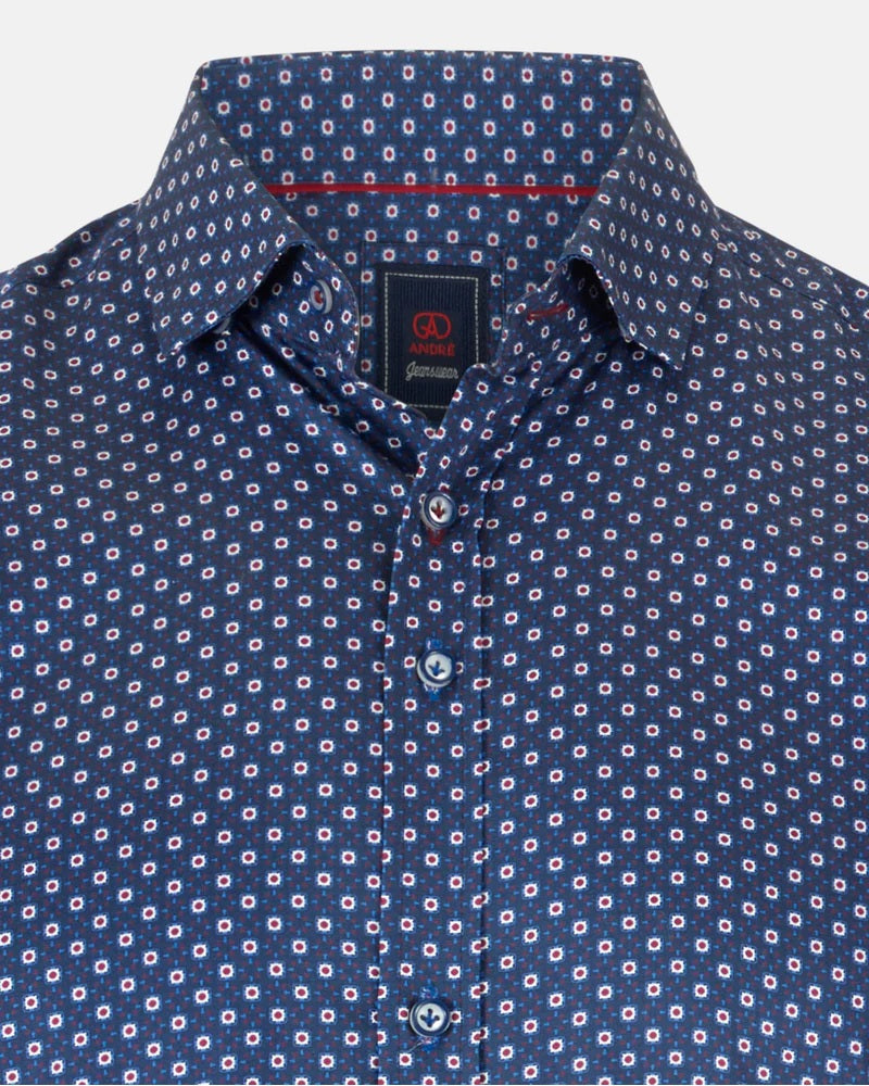 Andre Nevada Long Sleeve Casual Shirt - Burgundy