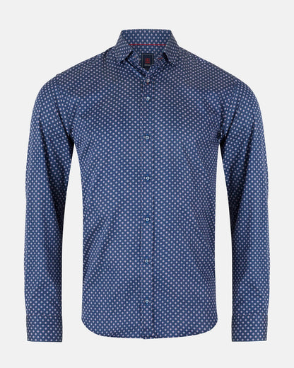 Andre Nevada Long Sleeve Casual Shirt - Burgundy