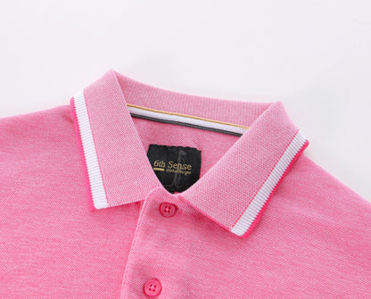 6th Sense Nova Short Sleeve Polo Shirt - Carmine