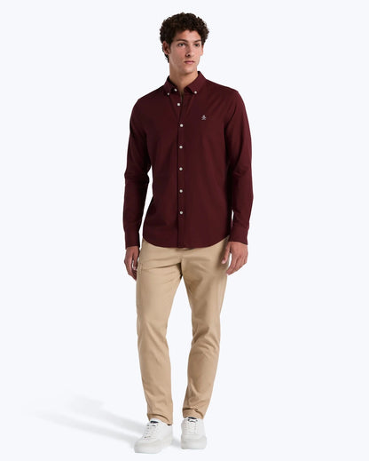 Original Penguin Long Sleeve Oxford Shirt - Port Royale