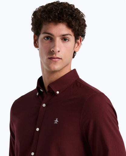 Original Penguin Long Sleeve Oxford Shirt - Port Royale