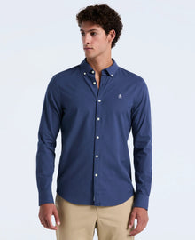 Original Penguin Long Sleeve Oxford Shirt - Sargasso Sea