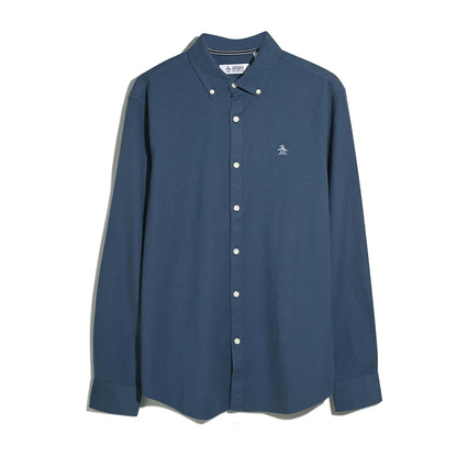 Original Penguin Long Sleeve Oxford Shirt - Sargasso Sea