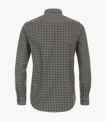 Casa Moda Long Sleeve Casual Checked Shirt 300 - Olive