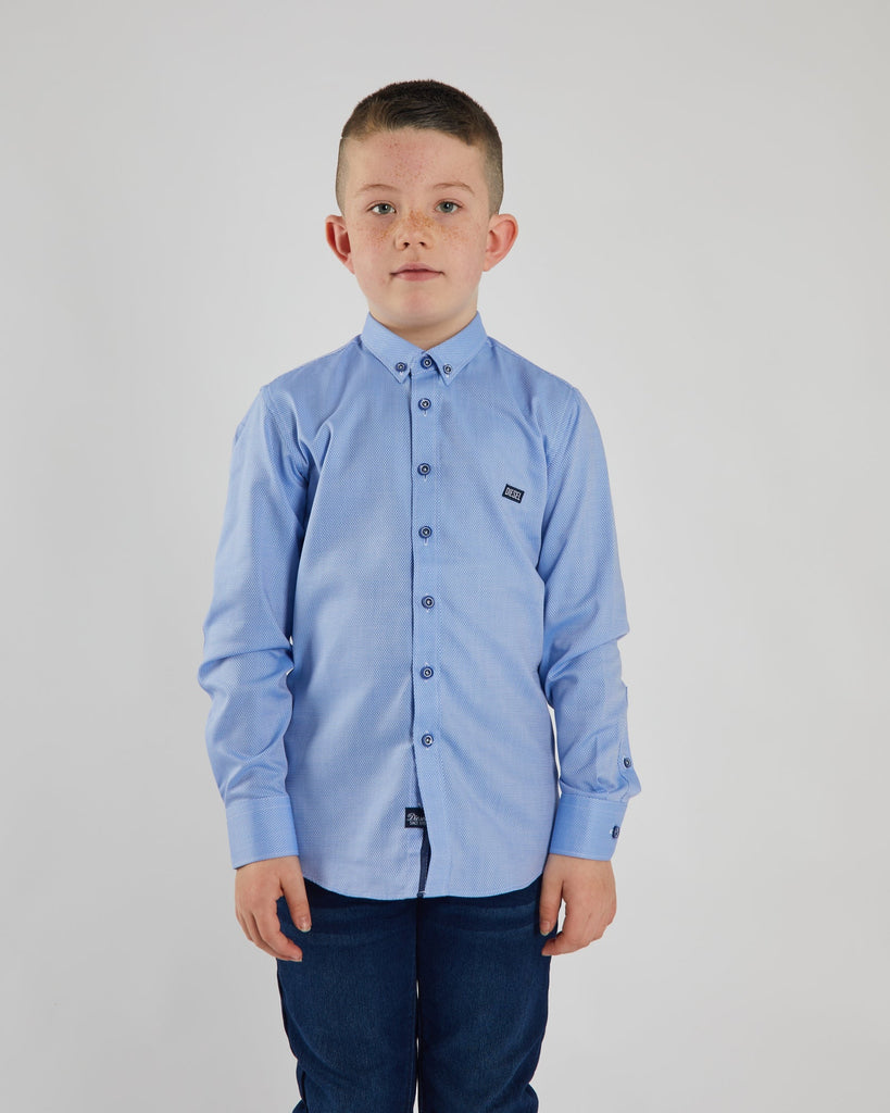 Boys Diesel Ollie Casual Shirt - Sky Blue