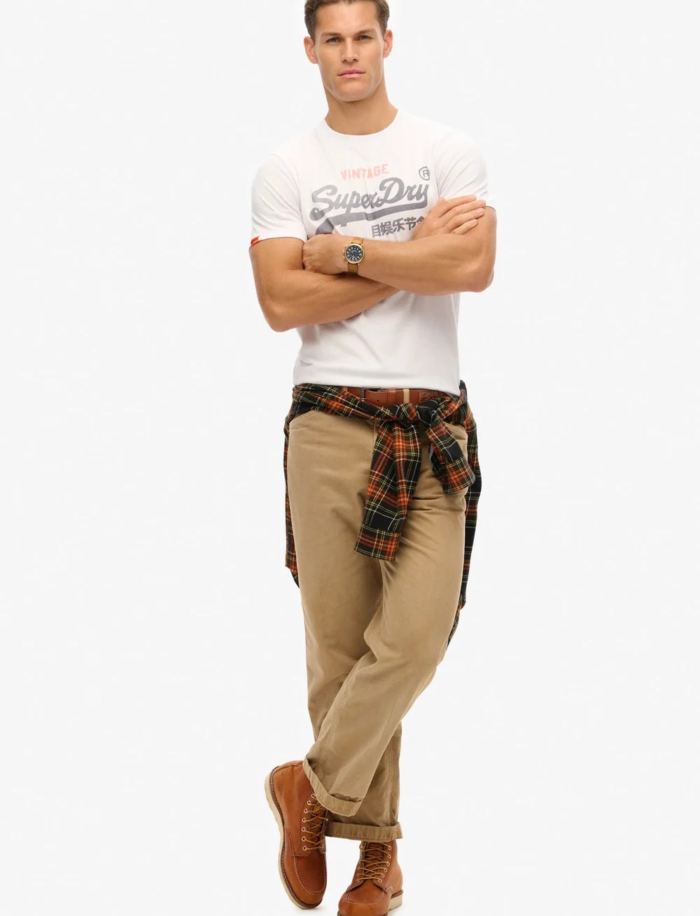 Superdry Vintage Logo Heritage Relaxed T-Shirt - Optic