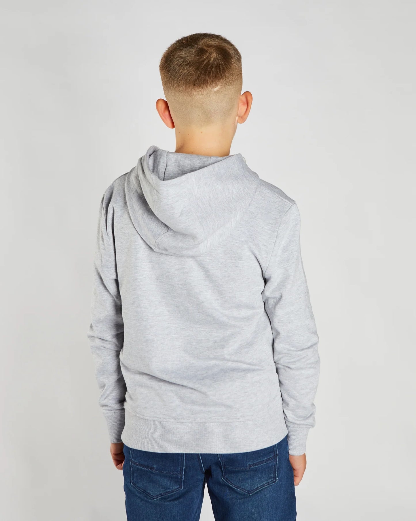 Boys Diesel Otis Pull Over Hoodie - Grey Melange