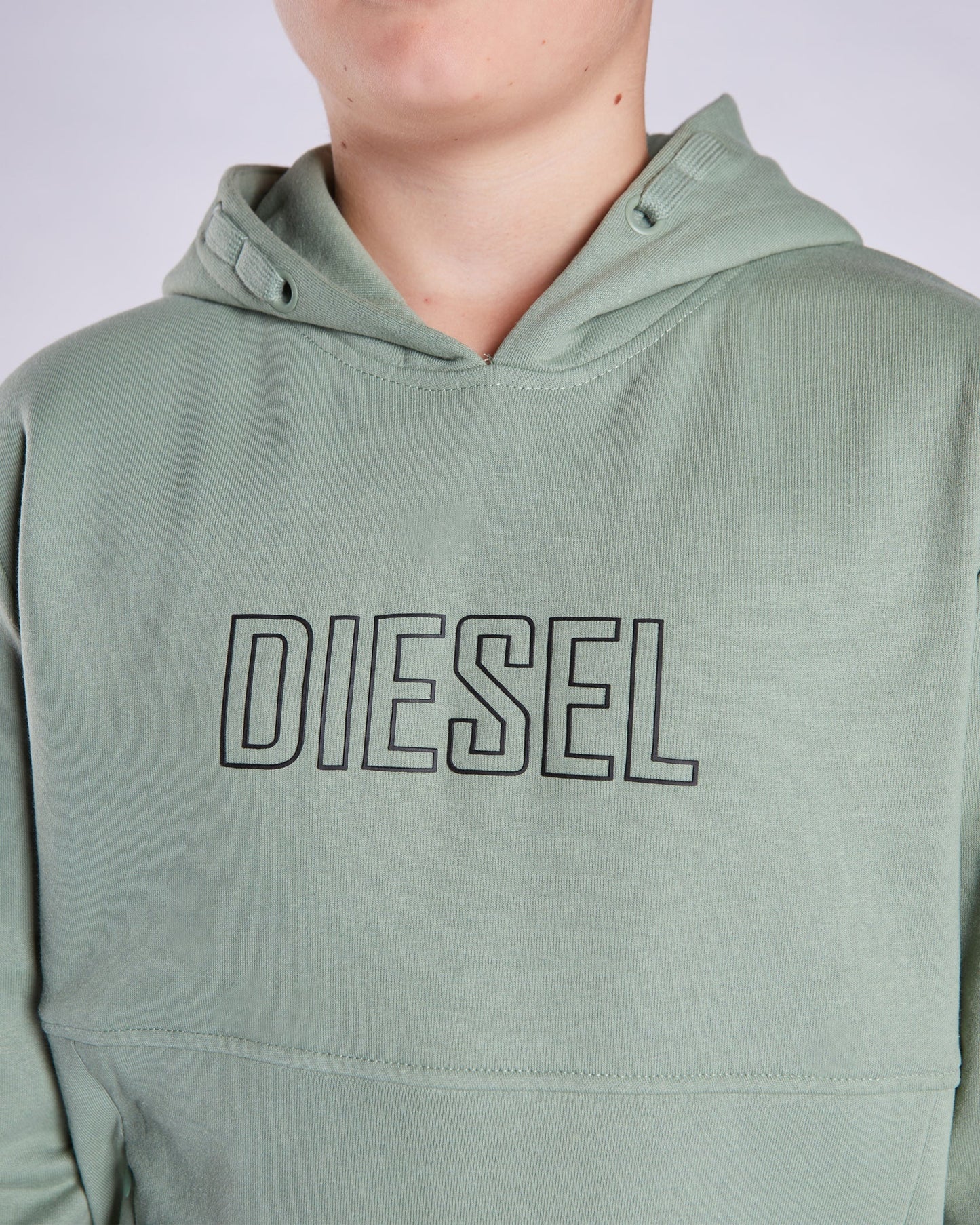 Boys Diesel Otis Pull Over Hoodie - Sage