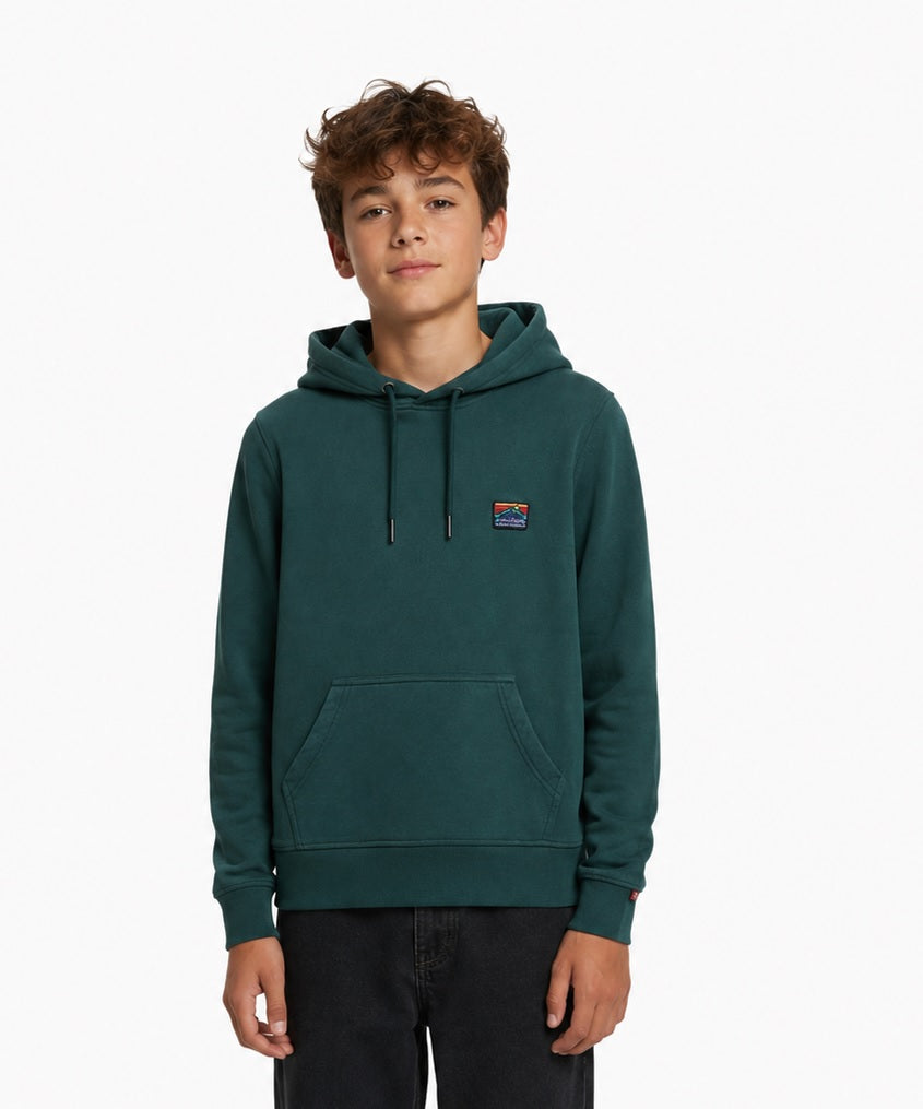 Superdry Unisex Great Outdoors Embroidered Relax Hoodie - Dark Forest Green