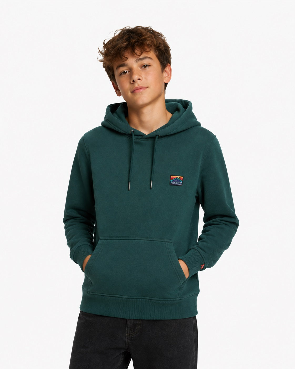Superdry Unisex Great Outdoors Embroidered Relax Hoodie - Dark Forest Green
