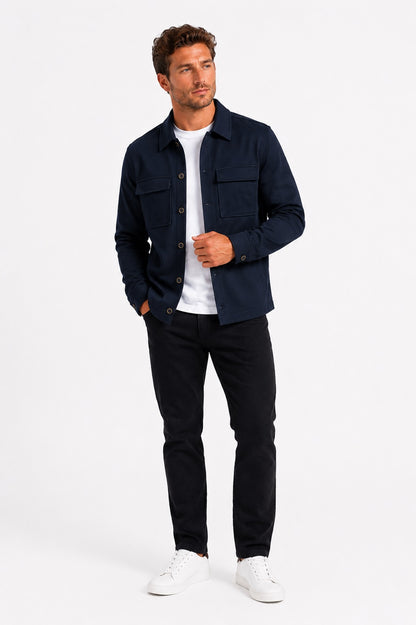 Dario Beltran Casual Overshirt - Navy