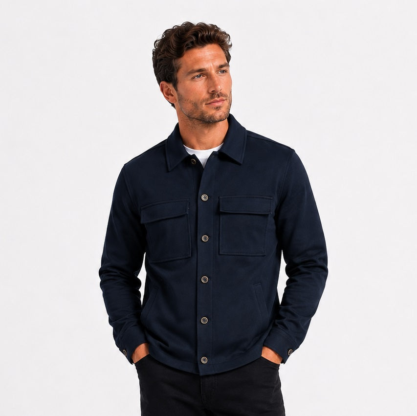 Dario Beltran Casual Overshirt - Navy