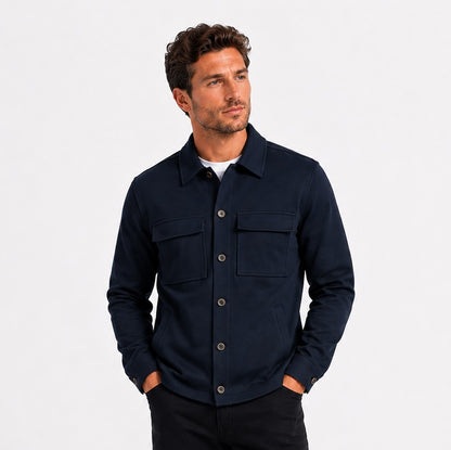 Dario Beltran Casual Overshirt - Navy