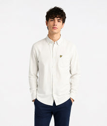 Lyle & Scott Plain Oxford Casual Shirt - Glacier Grey
