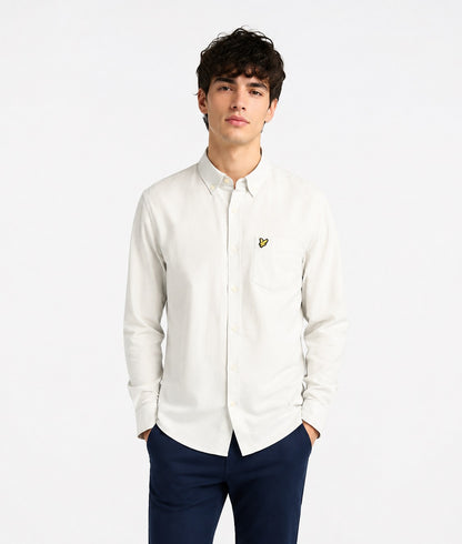 Lyle & Scott Plain Oxford Casual Shirt - Glacier Grey
