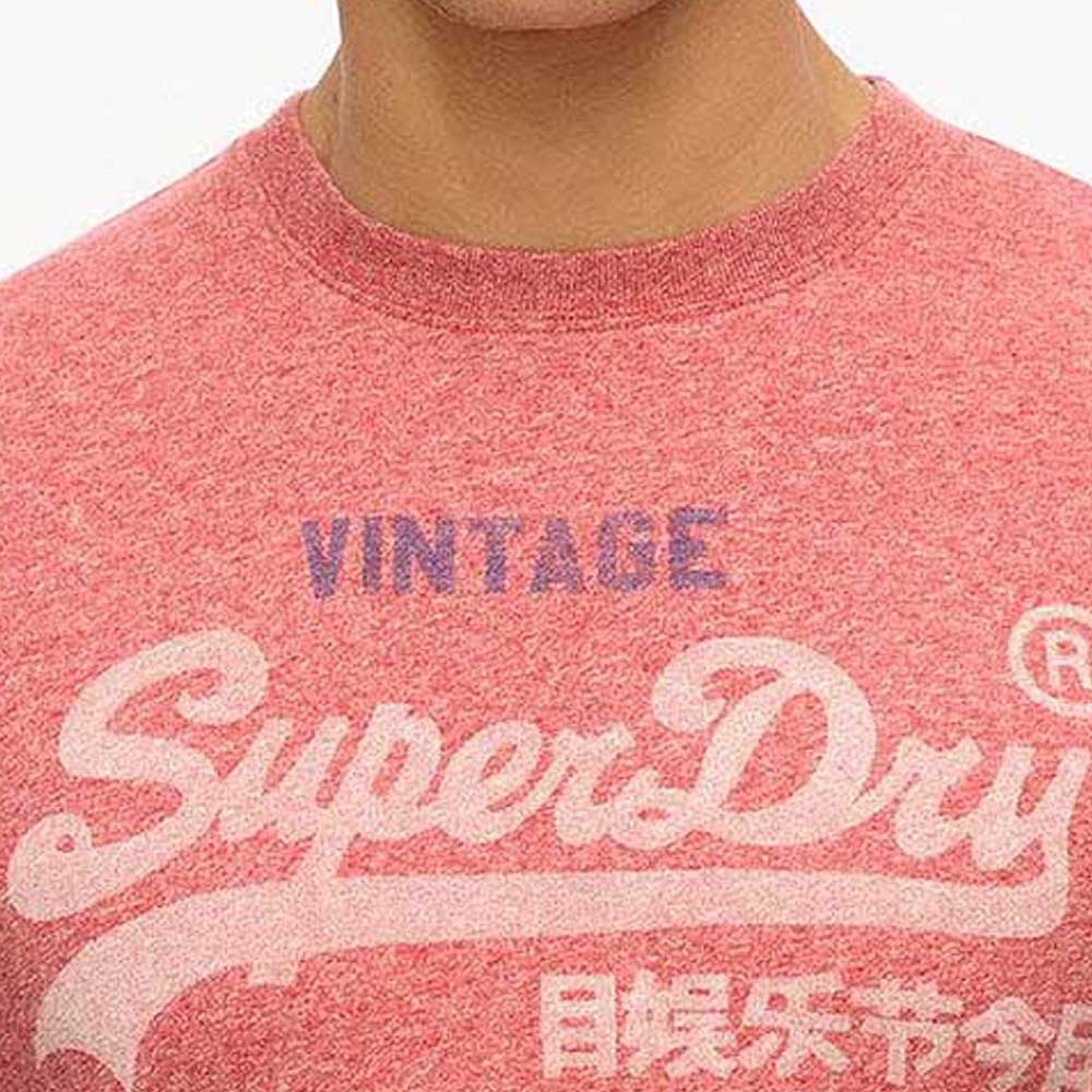 Superdry Vintage Logo Classic Relaxed T-Shirt - Mid Red Grit