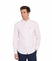 Original Penguin Ecovero Oxford Stretch Long Sleeve Shirt - Parfait Pink