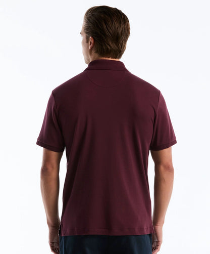 Original Penguin Jacquard Front Fairisle Polo Shirt - Port Royale