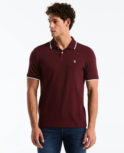 Original Penguin Tipped Pique Polo Shirt - Port Royale