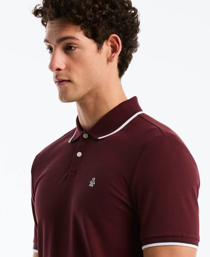 Original Penguin Tipped Pique Polo Shirt - Port Royale