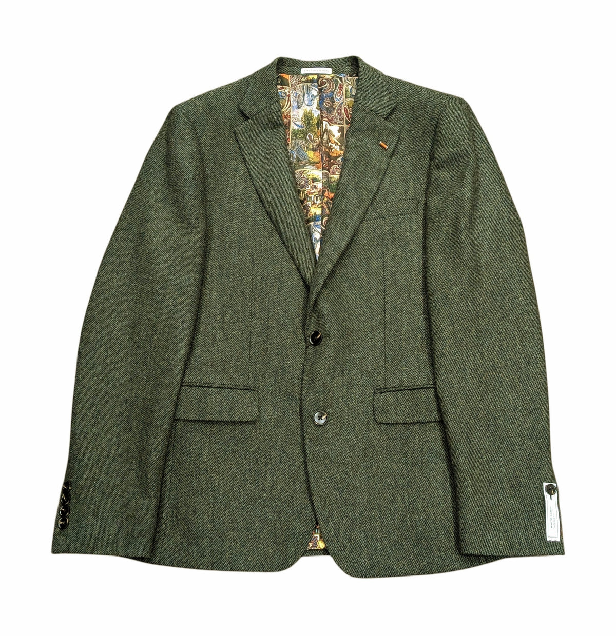White Label Tapered Fit Textured Blazer - Green