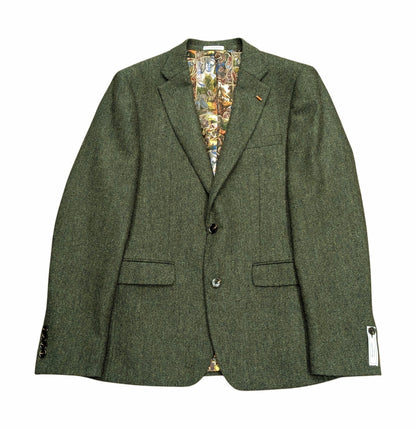 White Label Tapered Fit Textured Blazer - Green