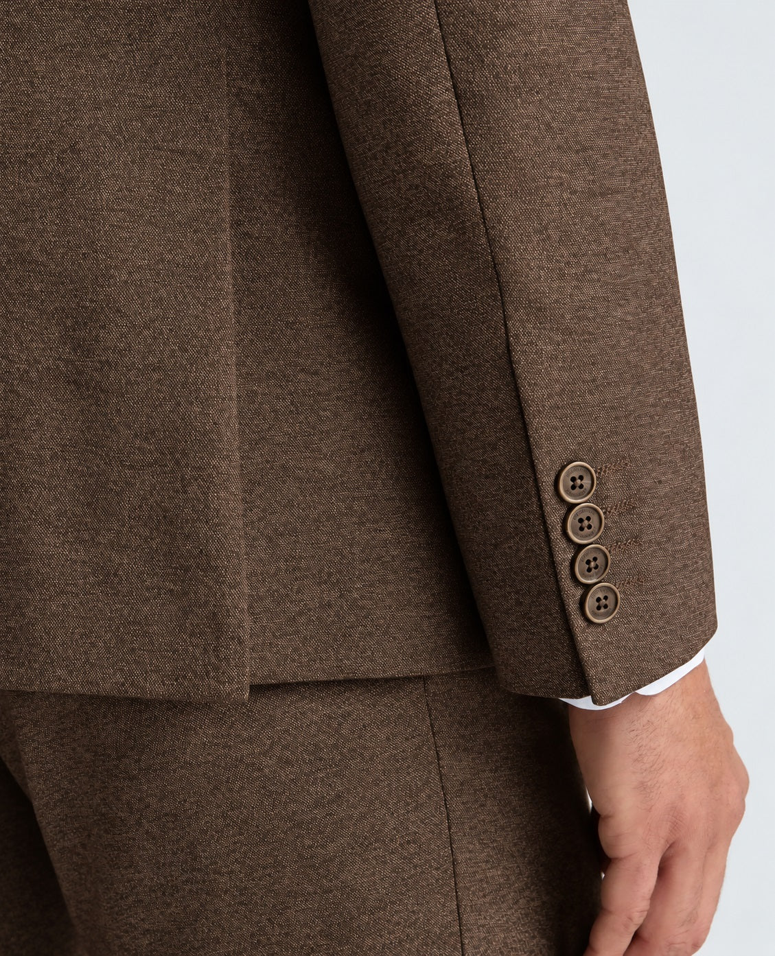 Remus Uomo Pablo J 3 Piece Tapered Fit Suit - Brown