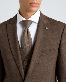 Remus Uomo Pablo J 3 Piece Tapered Fit Suit - Brown