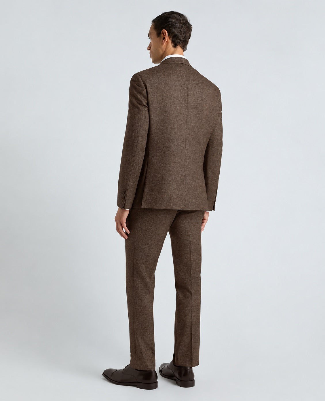 Remus Uomo Pablo J 3 Piece Tapered Fit Suit - Brown