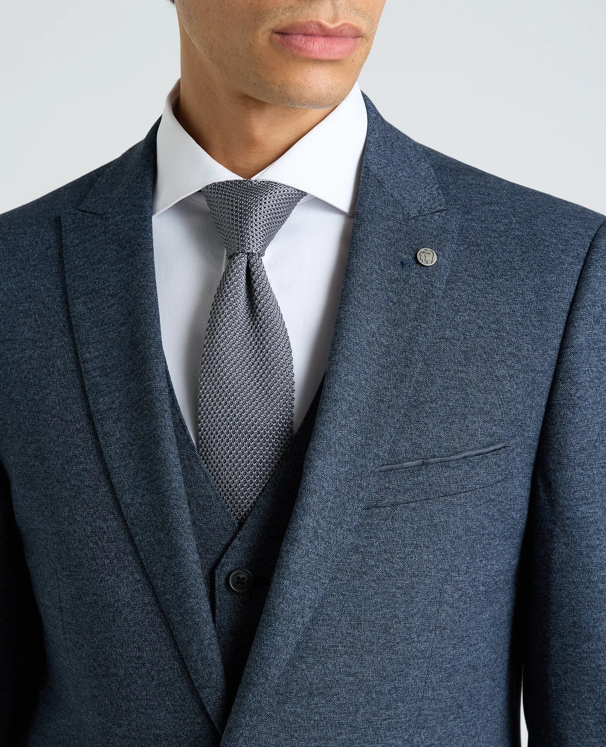 Remus Uomo Pablo J 3 Piece Tapered Fit Suit - Blue