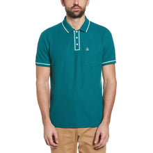 Original Penguin Earl Cotton Polo Shirt - Pacific