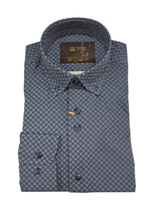 6th Sense Performance Long Sleeve Casual Shirt - 12 Navy