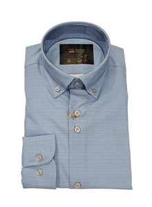 6th Sense Performance Long Sleeve Casual Shirt - 19 Blue
