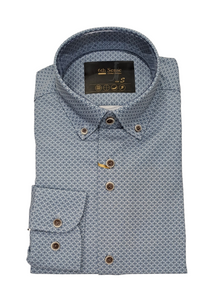 6th Sense Performance Long Sleeve Casual Shirt - 22 Blue