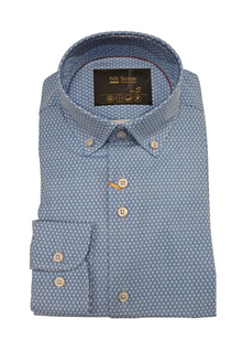 6th Sense Performance Long Sleeve Casual Shirt - 6 Blue