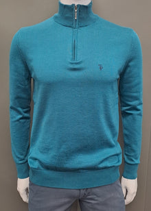 Tom Penn Half Zip Sweater TP-051K - Petrol