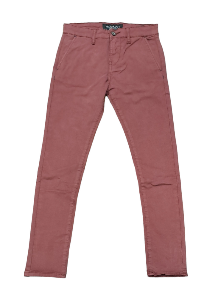 Boys Mish Mash Bromley Skinny Chino - Wine